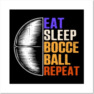 intage Eat Sleep Bocce Ball Repeat Bocce Game Player Posters and Art